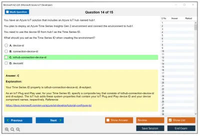 Microsoft AZ-220 Microsoft Azure IoT Developer Practice test exam simulator test engine exam Prep practice test questions answers Image 14