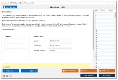 Microsoft 98-368 Mobility and Devices Fundamentals Practice test exam simulator test engine exam Prep practice test questions answers Image 1