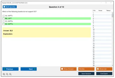 Huawei H35-481_V2.0 HCIP-5G-RAN V2.0 Exam Practice test exam simulator test engine exam Prep practice test questions answers Image 4