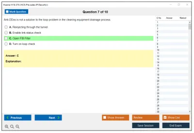 Huawei H19-376 HCS-Pre-sales-IP(Security) Practice test exam simulator test engine exam Prep practice test questions answers Image 7