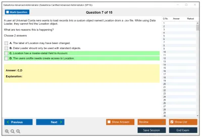 Salesforce Advanced-Administrator Salesforce Certified Advanced Administrator Practice test exam simulator test engine exam Prep practice test questions answers Image 7