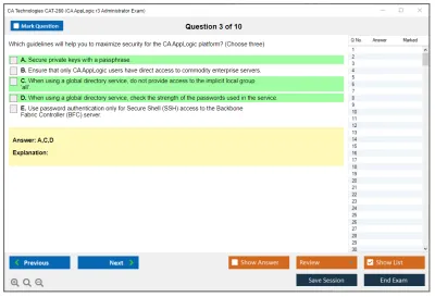 CA Technologies CAT-280 CA AppLogic r3 Administrator Exam Practice test exam simulator test engine exam Prep practice test questions answers Image 3