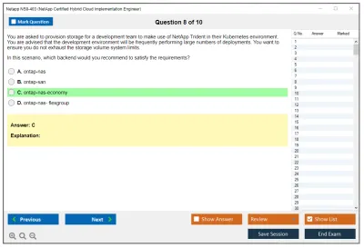 Netapp NS0-403 NetApp Certified Hybrid Cloud Implementation Engineer Practice test exam simulator test engine exam Prep practice test questions answers Image 8