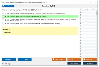 IBM P2090-054 IBM Information Management DB2 10 pureScale Technical Mastery Test v3 Practice test exam simulator test engine exam Prep practice test questions answers Image 6
