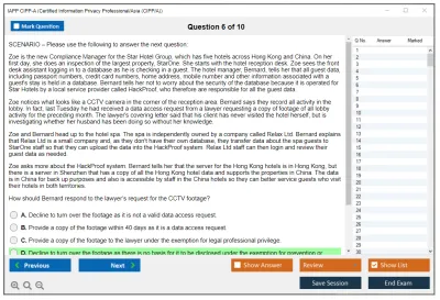 IAPP CIPP-A Certified Information Privacy Professional/Asia (CIPP/A) Practice test exam simulator test engine exam Prep practice test questions answers Image 6