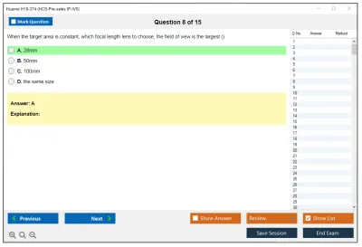 Huawei H19-374 HCS-Pre-sales IP-IVS Practice test exam simulator test engine exam Prep practice test questions answers Image 8