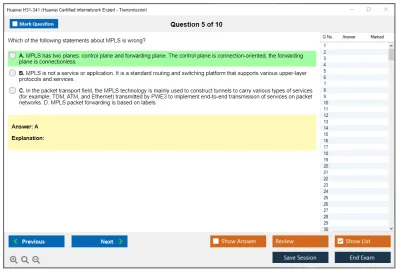 Huawei H31-341 Huawei Certified internetwork Expert - Transmission Practice test exam simulator test engine exam Prep practice test questions answers Image 5