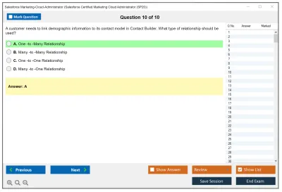 Salesforce Marketing-Cloud-Administrator Salesforce Certified Marketing Cloud Administrator Practice test exam simulator test engine exam Prep practice test questions answers Image 10