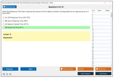 Palo Alto Networks PSE-SASE Palo Alto Networks System Engineer Professional - SASE Exam Practice test exam simulator test engine exam Prep practice test questions answers Image 8