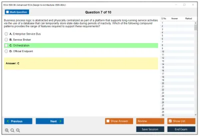 SOA S90.08 Advanced SOA Design & Architecture Practice test exam simulator test engine exam Prep practice test questions answers Image 7