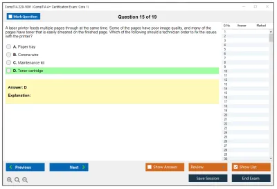 CompTIA 220-1001 CompTIA A+ Certification Exam: Core 1 Practice test exam simulator test engine exam Prep practice test questions answers Image 15