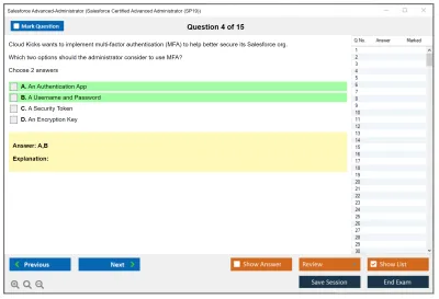Salesforce Advanced-Administrator Salesforce Certified Advanced Administrator Practice test exam simulator test engine exam Prep practice test questions answers Image 4