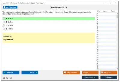 Huawei H31-341 Huawei Certified internetwork Expert - Transmission Practice test exam simulator test engine exam Prep practice test questions answers Image 4