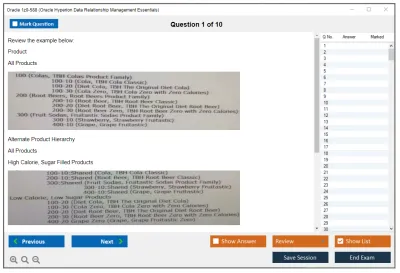 Oracle 1z0-588 Oracle Hyperion Data Relationship Management Essentials Practice test exam simulator test engine exam Prep practice test questions answers Image 1