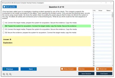 ECCouncil EC0-349 ECCouncil Computer Hacking Forensic Investigator Practice test exam simulator test engine exam Prep practice test questions answers Image 6
