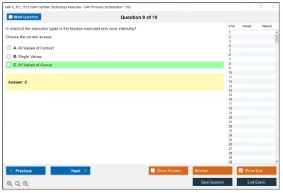SAP C_PO_7513 SAP Certified Technology Associate - SAP Process Orchestration 7.50 Practice test exam simulator test engine exam Prep practice test questions answers Image 9