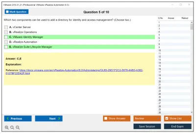 VMware 2V0-31.21 Professional VMware vRealize Automation 8.3 Practice test exam simulator test engine exam Prep practice test questions answers Image 5