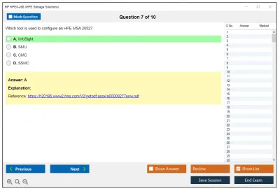 HP HPE0-J68 HPE Storage Solutions Practice test exam simulator test engine exam Prep practice test questions answers Image 7