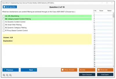 Cisco 600-211 Implementing Cisco Service Provider Mobility CDMA Networks (SPCDMA) Practice test exam simulator test engine exam Prep practice test questions answers Image 2