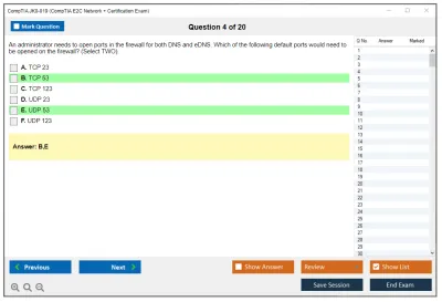 CompTIA JK0-019 CompTIA E2C Network + Certification Exam Practice test exam simulator test engine exam Prep practice test questions answers Image 4