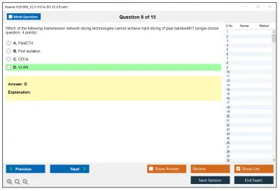 Huawei H35-660_V2.0 HCIA-5G V2.0 Exam Practice test exam simulator test engine exam Prep practice test questions answers Image 8