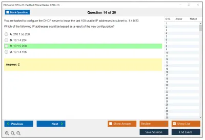 ECCouncil CEH-v11 Certified Ethical Hacker CEH v11 Practice test exam simulator test engine exam Prep practice test questions answers Image 14