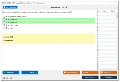 IBM C1000-085 IBM Netezza Performance Server V11.x Administrator Practice test exam simulator test engine exam Prep practice test questions answers Image 1