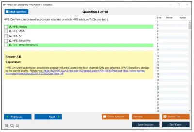 HP HPE0-S57 Designing HPE Hybrid IT Solutions Practice test exam simulator test engine exam Prep practice test questions answers Image 4