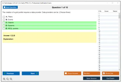 CA Technologies CAT-221 CA Clarity PPM v13.x Professional Certification Exam Practice test exam simulator test engine exam Prep practice test questions answers Image 1