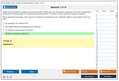 Mulesoft MCIA-Level-1 MuleSoft Certified Integration Architect - Level 1 Practice test exam simulator test engine exam Prep practice test questions answers Image 7