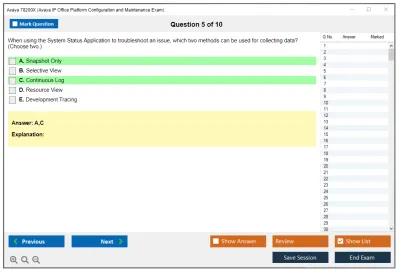 Avaya 78200X Avaya IP Office Platform Configuration and Maintenance Exam Practice test exam simulator test engine exam Prep practice test questions answers Image 5