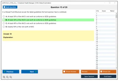 AAFM GLO_CWM_LVL_1 Chartered Wealth Manager (CWM) Global Examination Practice test exam simulator test engine exam Prep practice test questions answers Image 15