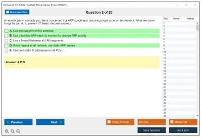 ECCouncil 312-50v12 Certified Ethical Hacker Exam (CEHv12) Practice test exam simulator test engine exam Prep practice test questions answers Image 2