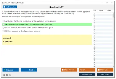 CompTIA CV1-003 CompTIA Cloud+ Practice test exam simulator test engine exam Prep practice test questions answers Image 6