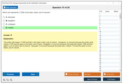 Test Prep GACE Georgia Assessments for the Certification of Educators Practice test exam simulator test engine exam Prep practice test questions answers Image 15