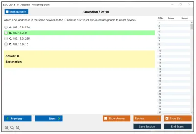 EMC DEA-5TT1 Associate - Networking Exam Practice test exam simulator test engine exam Prep practice test questions answers Image 7