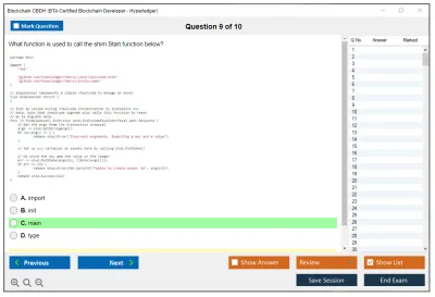 Blockchain CBDH BTA Certified Blockchain Developer – Hyperledger Practice test exam simulator test engine exam Prep practice test questions answers Image 9