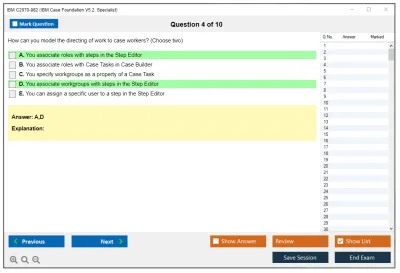 IBM C2070-982 IBM Case Foundation V5.2, Specialist Practice test exam simulator test engine exam Prep practice test questions answers Image 4