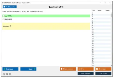 GAQM CPD-001 Certified Project Director (CPD) Practice test exam simulator test engine exam Prep practice test questions answers Image 5