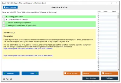 Splunk SPLK-3002 Splunk IT Service Intelligence Certified Admin Exam Practice test exam simulator test engine exam Prep practice test questions answers Image 1
