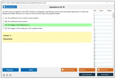SAP C_CPE_13 SAP Certified Development AssociateSAP Extension Suite Practice test exam simulator test engine exam Prep practice test questions answers Image 6