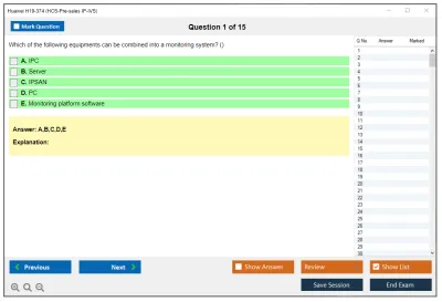 Huawei H19-374 HCS-Pre-sales IP-IVS Practice test exam simulator test engine exam Prep practice test questions answers Image 1