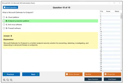 Microsoft MS-102 Microsoft 365 Administrator Exam Practice test exam simulator test engine exam Prep practice test questions answers Image 15