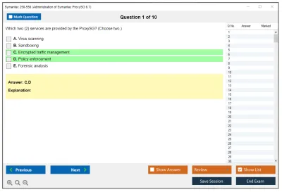 Symantec 250-556 Administration of Symantec ProxySG 6.7 Practice test exam simulator test engine exam Prep practice test questions answers Image 1