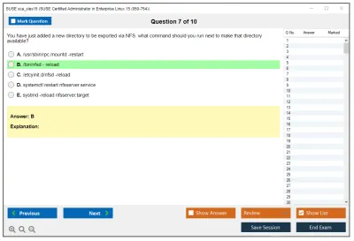 SUSE sca_sles15 SUSE Certified Administrator in Enterprise Linux 15 Practice test exam simulator test engine exam Prep practice test questions answers Image 7
