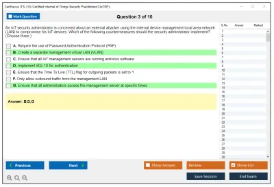 CertNexus ITS-110 Certified Internet of Things Security Practitioner (CIoTSP) Practice test exam simulator test engine exam Prep practice test questions answers Image 3