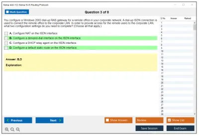 Nokia 4A0-112 Nokia IS-IS Routing Protocol Practice test exam simulator test engine exam Prep practice test questions answers Image 3