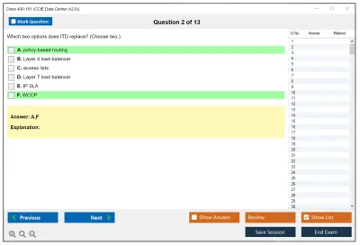 Cisco 400-151 CCIE Data Center (v2.0) Practice test exam simulator test engine exam Prep practice test questions answers Image 2