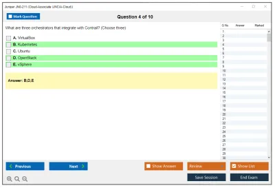 Juniper JN0-211 Cloud-Associate (JNCIA-Cloud) Practice test exam simulator test engine exam Prep practice test questions answers Image 4
