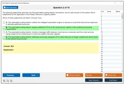 SOA S90.05 Advanced Cloud Architecture Practice test exam simulator test engine exam Prep practice test questions answers Image 2